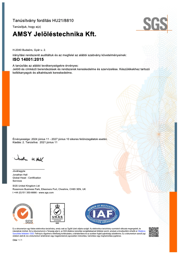 ISO14001 Magyar